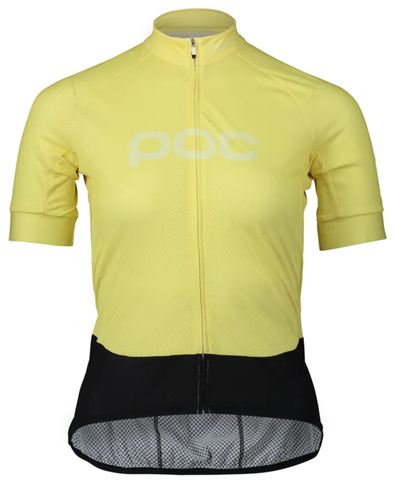 Джерси женское POC W's Essential Road Logo Jersey, Lt Sulfur Yellow/Sulfur Yellow, L