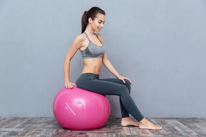 М'яч для фітнесу (фітбол) Power System PS-4013 Ø75 cm PRO Gymball Pink