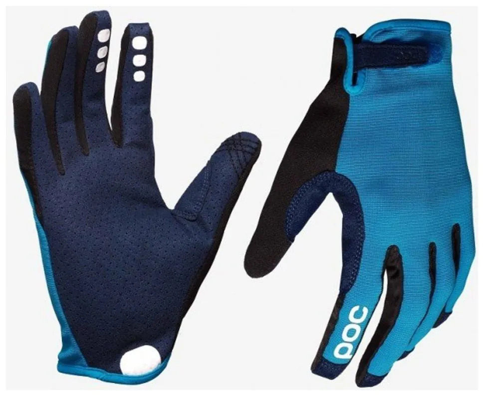 Велоперчатки POC Resistance Enduro ADJ Glove Black/Blue (L)