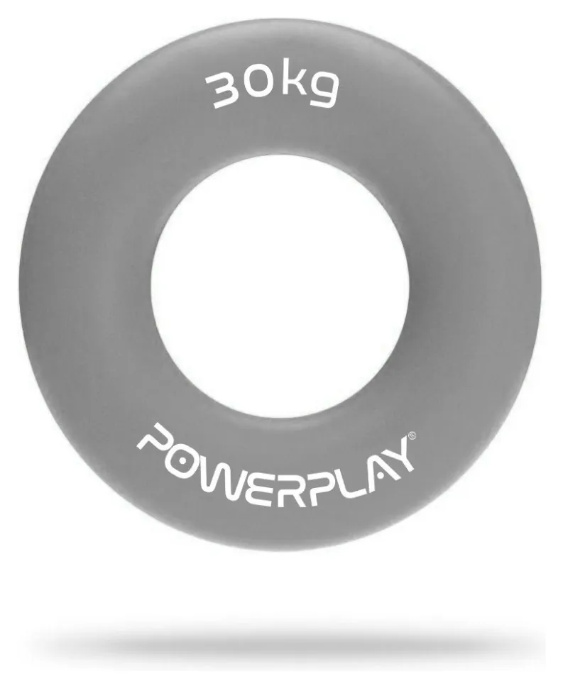 Еспандер кистьовий силіконовий PowerPlay PP-4324 Hand Grip Ring X-Hard 30 кг. Сірий (PP_PP_4324_30kg)