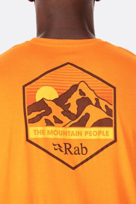Футболка чоловіча Rab Stance Mountain Peak Tee, Ecru, L