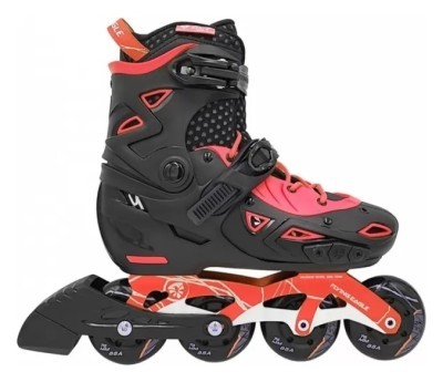 Дитячі розсувні ролики Flying Eagle S9 dual density чорно/червоні