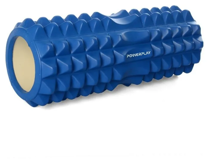 Массажный ролик (роллер) PowerPlay 4405 EVA Massage Roller Синий (33x12см.)