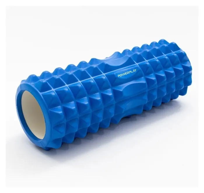 Массажный ролик (роллер) PowerPlay 4405 EVA Massage Roller Синий (33x12см.)