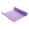 Килимок для йоги з розміткою TPE Record FI-2430 (183x61x0,6см), фіолетовий Фото - 1