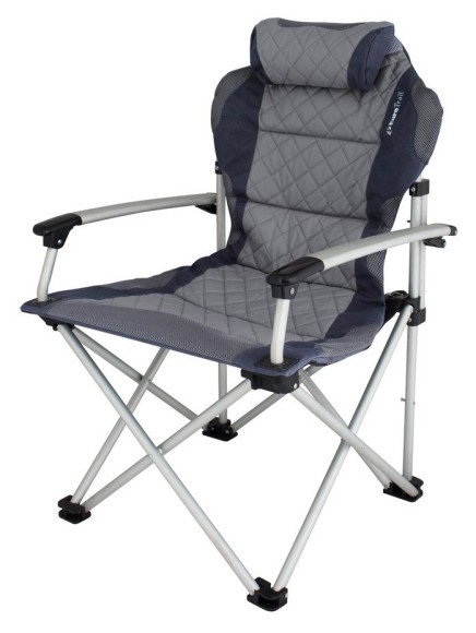 Cтілець туристичний Eurotrail CORSICA Silver grey/charcoal (ETCF0036), укр