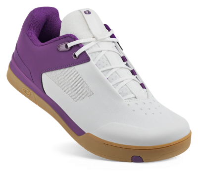 Велообувь CrankBrothers SHOES MALLET LACE WHITE / PURPLE - GUM OUTSOLE - BERNARD KERR 10.0