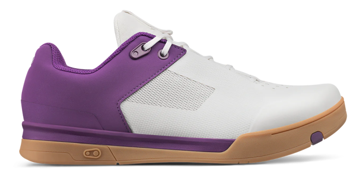 Велообувь CrankBrothers SHOES MALLET LACE WHITE / PURPLE - GUM OUTSOLE - BERNARD KERR 10.0