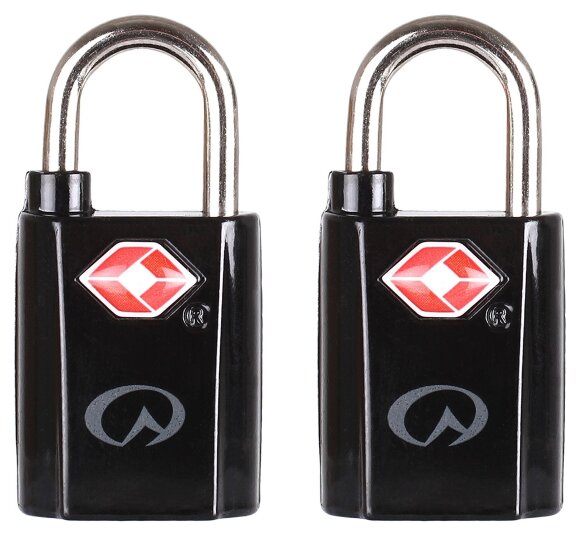 Замок Lifeventure TSA Mini Padlocks 2-Pack black, укр