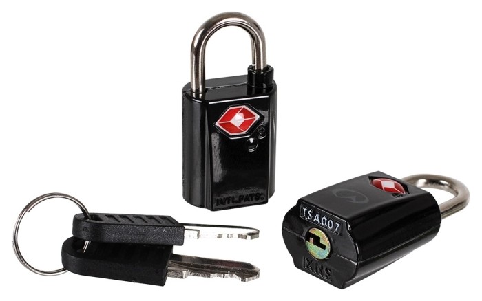 Замок Lifeventure TSA Mini Padlocks 2-Pack черный