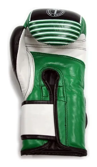 Рукавички боксерські THOR THUNDER 14oz / шкіра / зелені