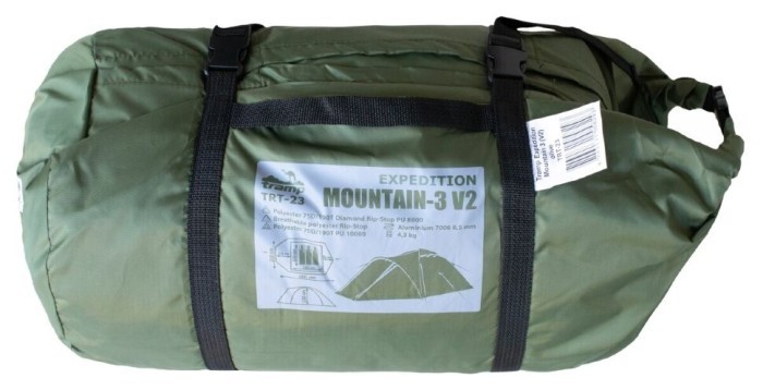 Палатка Tramp Mountain 3 (V2) зеленая (TRT-023-green)