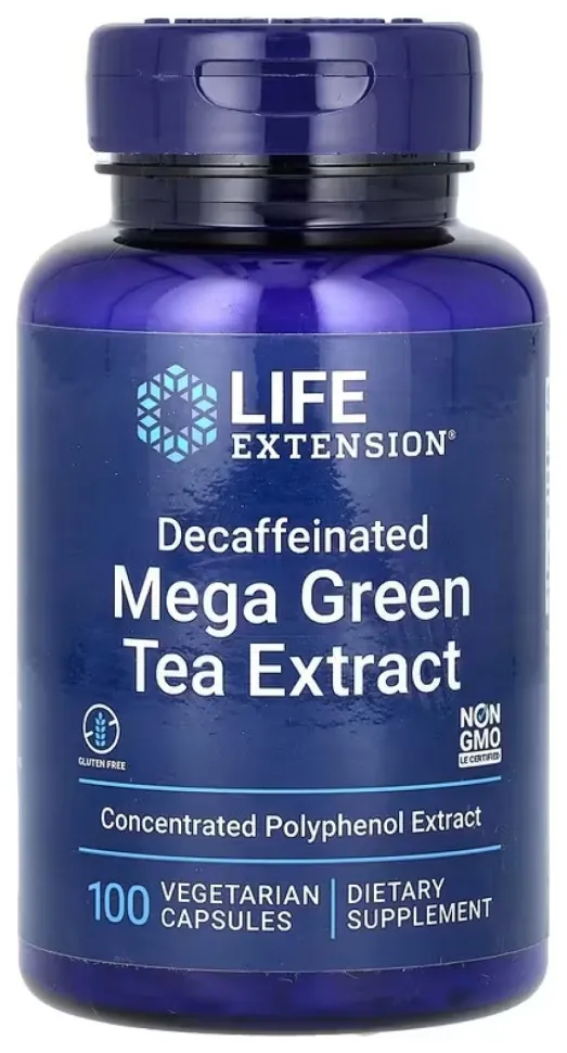 Decaffeinated Mega Green Tea Extract - 100 vcaps (DSN_2023-10-5200)