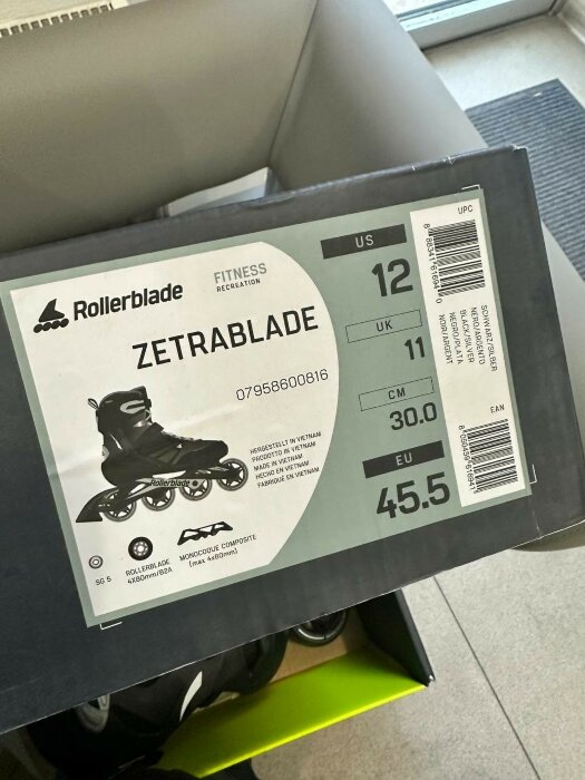 Роликовые коньки Rollerblade Zetrablade black-silver (б/у)