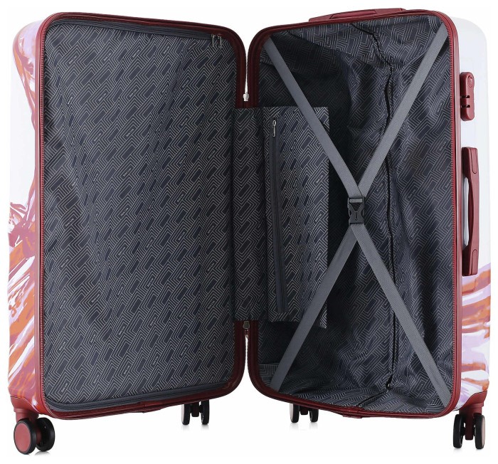 Валіза Semi Line 28" (L) White/Red Print (T5654-3)