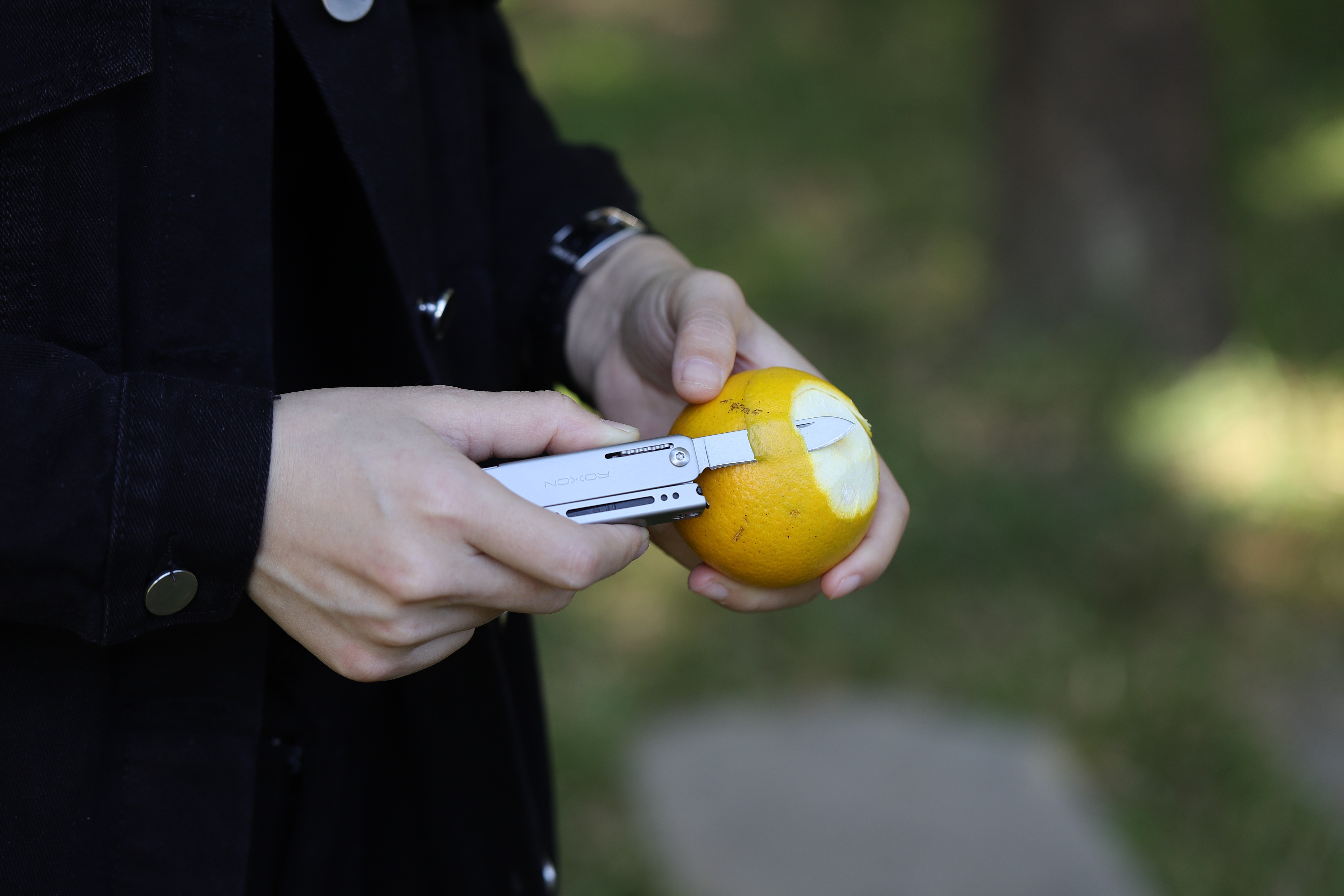 Міні мультитул Roxon M3 зі змінними бітами, сірий, укр, укр