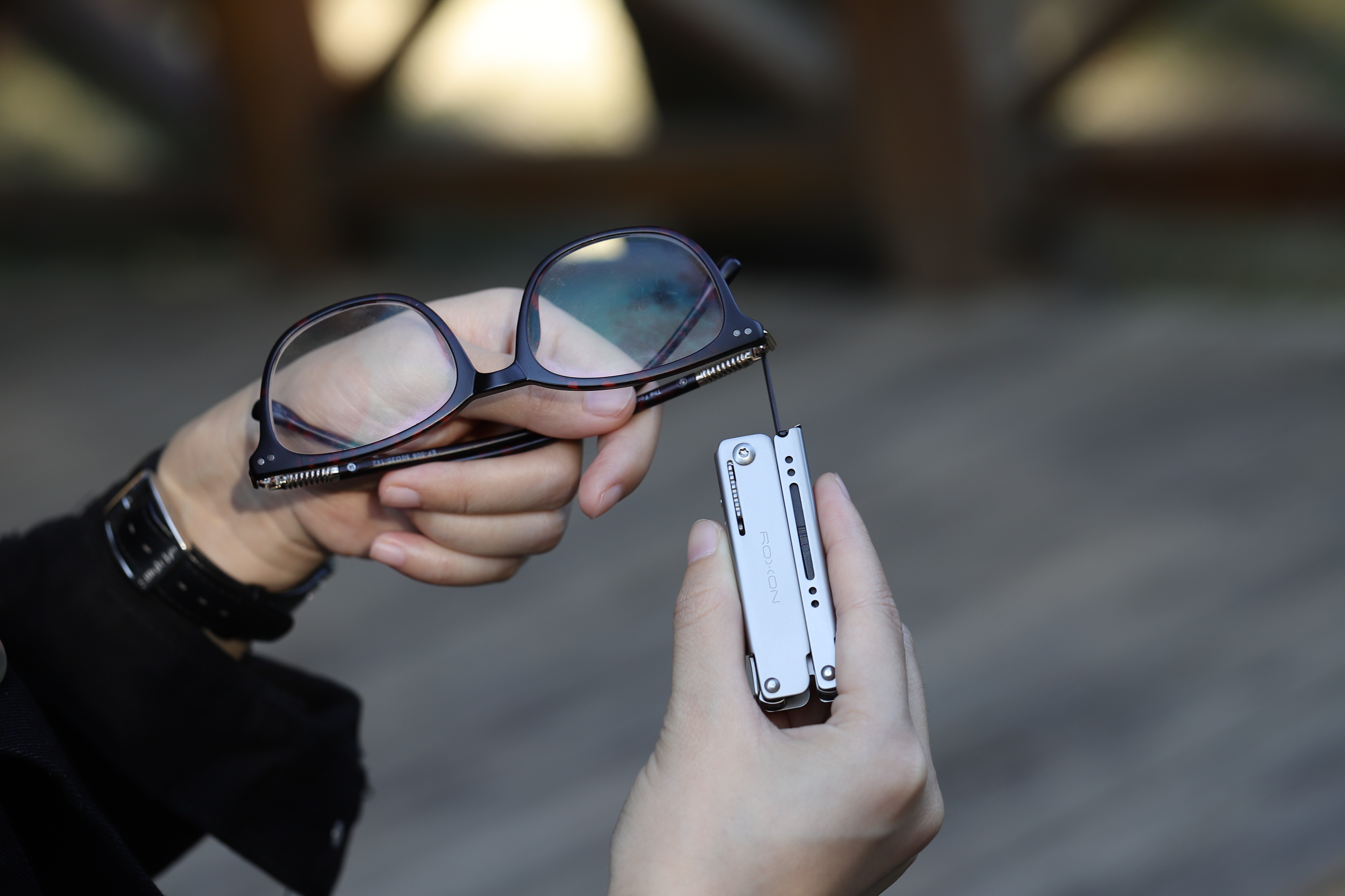 Міні мультитул Roxon M3 зі змінними бітами, сірий, укр, укр