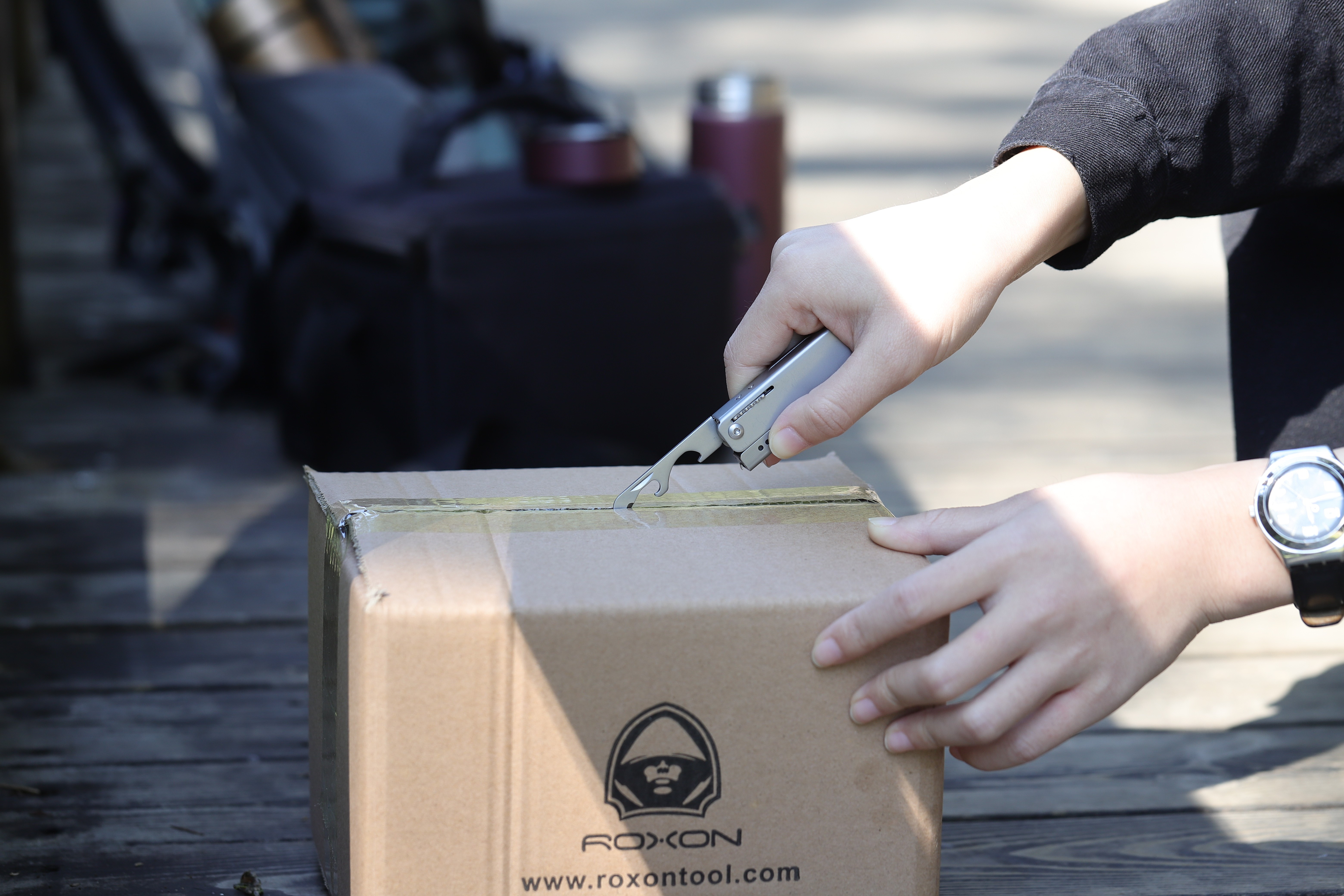 Міні мультитул Roxon M3 зі змінними бітами, сірий, укр, укр