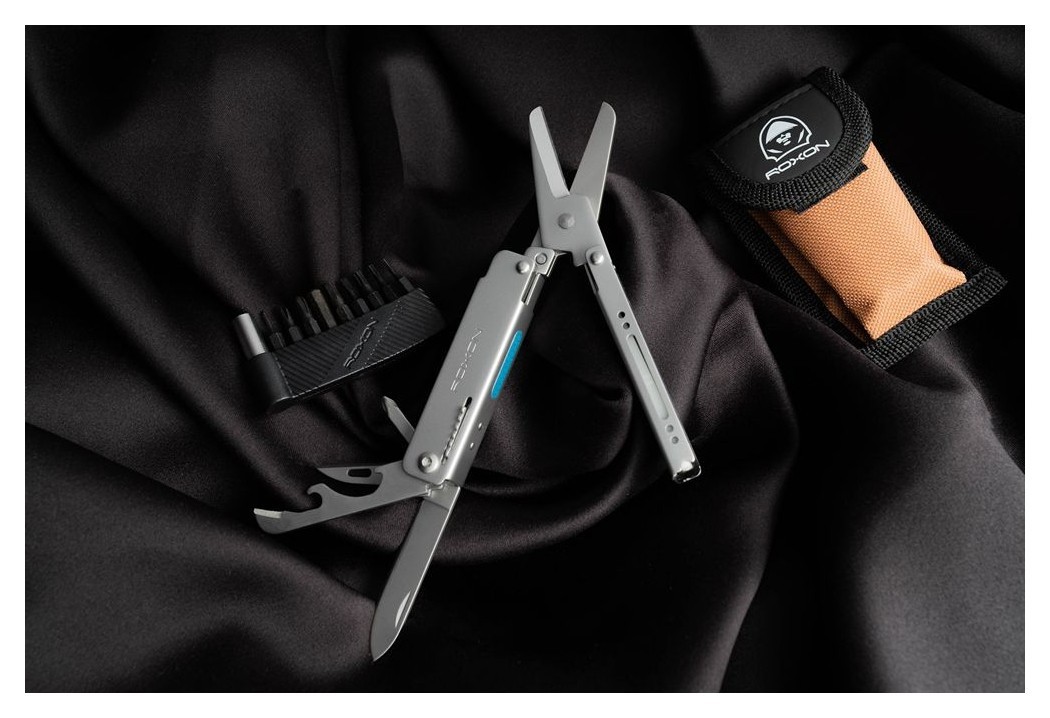 Міні мультитул Roxon M3 зі змінними бітами, сірий, укр, укр