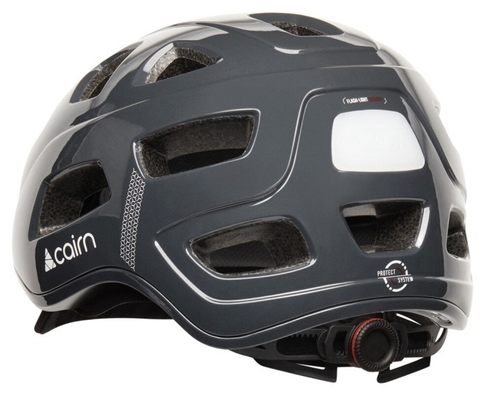 Велошлем Cairn Quartz LED USB shiny shadow