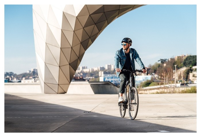 Велошлем Cairn Quartz LED USB shiny shadow