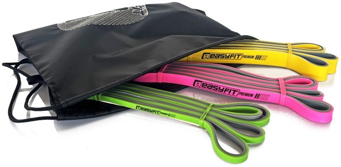 Набор двухслойных резинок для подтяжки EasyFit Premium 2-32 кг (3 шт)