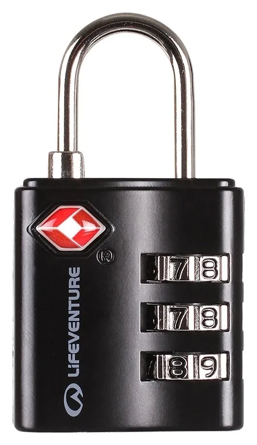 Замок Lifeventure TSA Combi Lock black (9714)