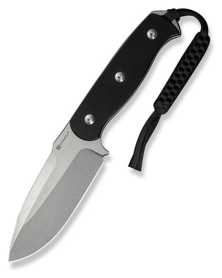 Ніж фіксований мисливський Sencut Toxodon, (11.6 см) 9Cr18MoV / G10 чорний