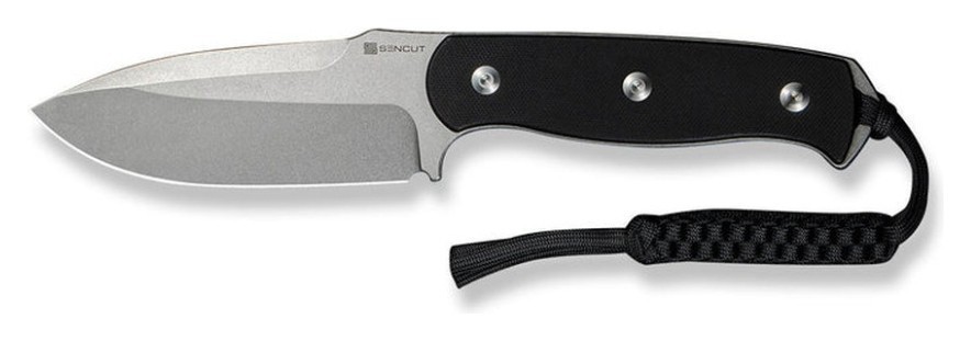 Ніж фіксований мисливський Sencut Toxodon, (11.6 см) 9Cr18MoV / G10 чорний