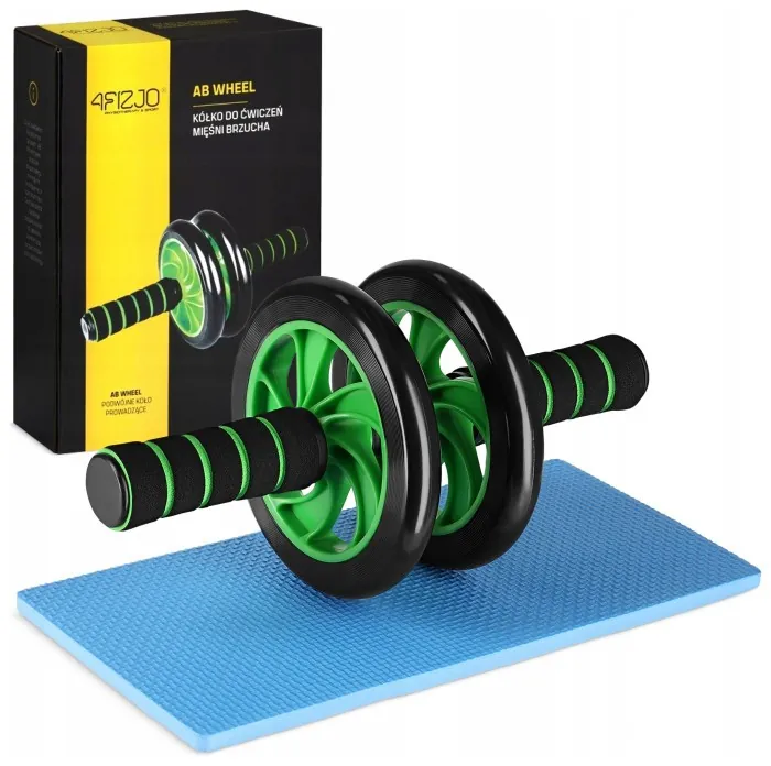 Ролик (гімнастичне колесо) для преса 4FIZJO Ab Wheel Black/Green (P-5907222931523)