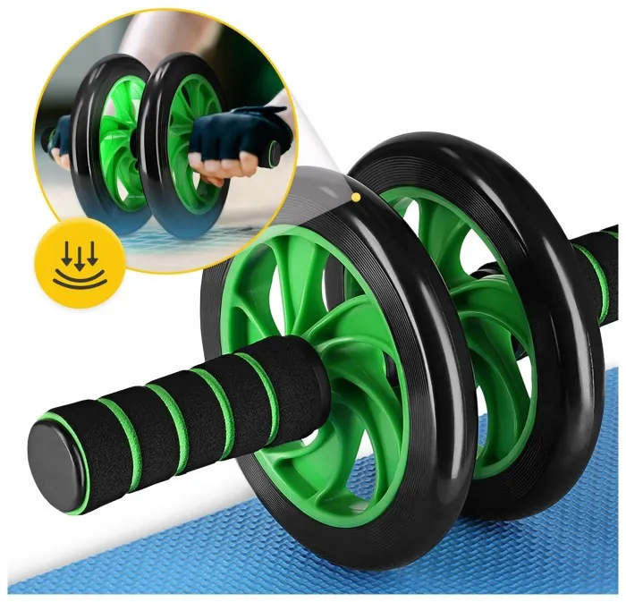 Ролик (гімнастичне колесо) для преса 4FIZJO Ab Wheel Black/Green (P-5907222931523)