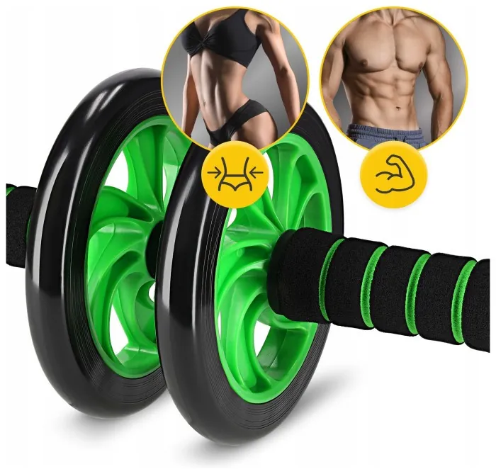 Ролик (гімнастичне колесо) для преса 4FIZJO Ab Wheel Black/Green (P-5907222931523)