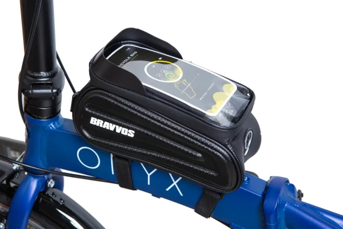 Велосипед на раму водоотталкивания. материал 23x11x11 см BRAVVOS SAB010-E003 черный с белым с отделением для смартфона AM (брендированная упаковка)