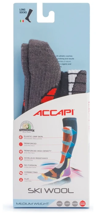 Термошкарпетки Accapi Ski Wool, Black