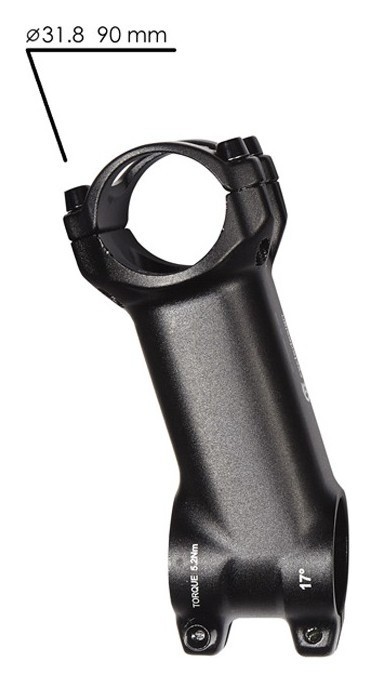 Вынос руля для велосипеда Cycledesign FORGED -/+17° 90мм Black (HS0018)