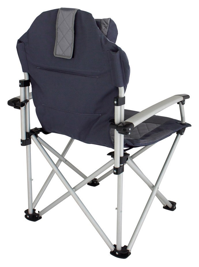 Стул туристический Eurotrail CORSICA Silver grey/charcoal (ETCF0036)