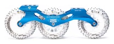 Триколісний сет для роликів FE 110 mm 85А Lazer-Sparkle синій