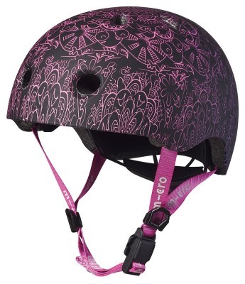 Защитный шлем MICRO - РОЗОВО-ПУРПУРОВАЯ МАНДАЛА (52-56 cm, M, светло)