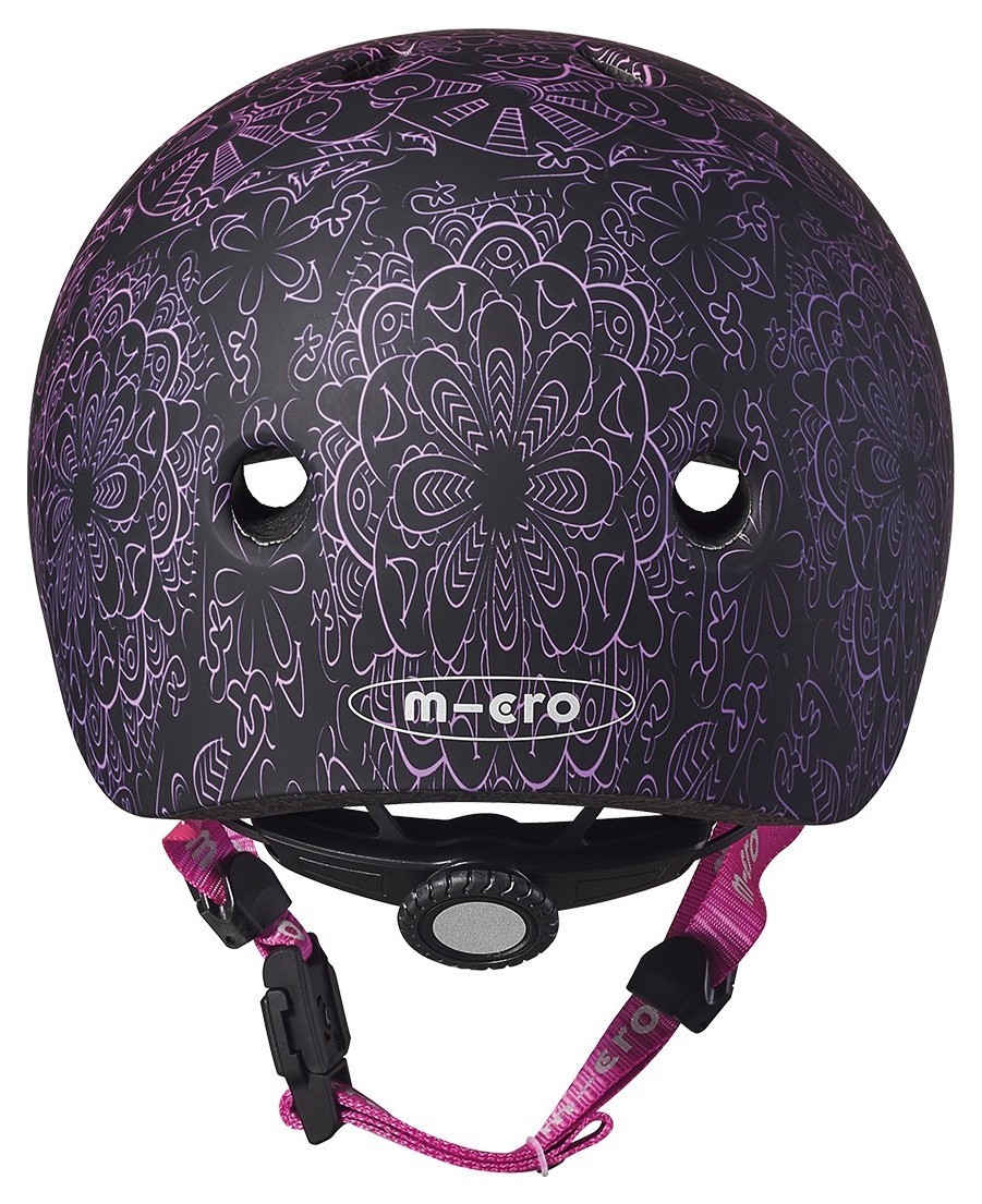 Защитный шлем MICRO - РОЗОВО-ПУРПУРОВАЯ МАНДАЛА (52-56 cm, M, светло)