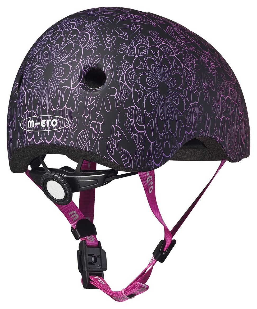 Защитный шлем MICRO - РОЗОВО-ПУРПУРОВАЯ МАНДАЛА (52-56 cm, M, светло)