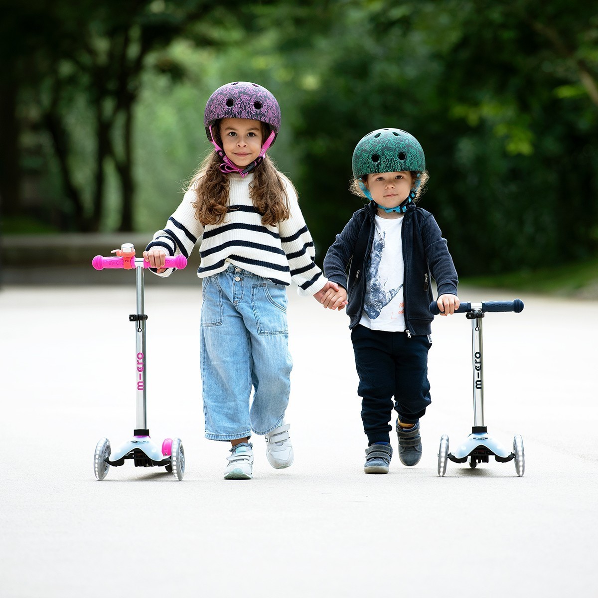 Захисний шолом MICRO - РОЖЕВО-ПУРПУРОВА МАНДАЛА (52-56 cm, M, світло), укр, укр