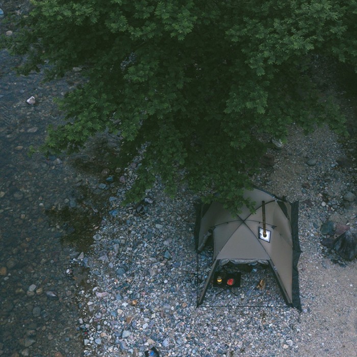 Намет двомісний з великим тамбуром та навісом Naturehike Shandi CNK2300ZP017, сірий, укр, укр