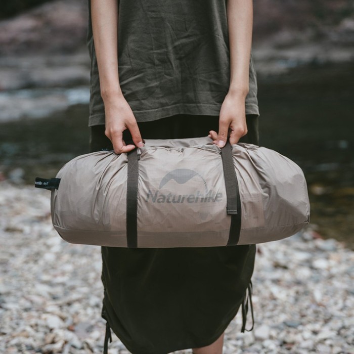 Намет двомісний з великим тамбуром та навісом Naturehike Shandi CNK2300ZP017, сірий, укр, укр