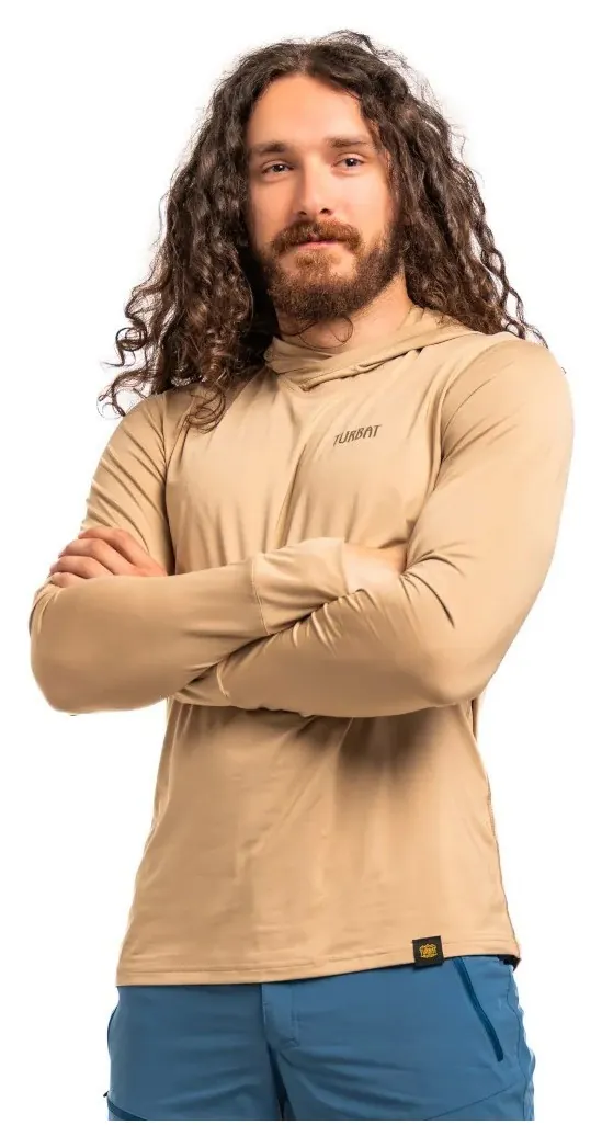 Термофутболка Turbat Hike Lite LS Hood Mns (S Glacier gray)