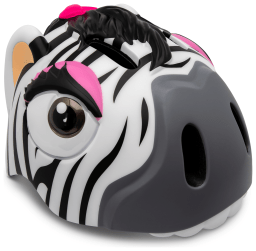 Шолом Crazy Safety Zebra (23,5 см x 19,5 см x 18,5 см 49-55 см регульований Білий, Сірий, Чорний) Шолом Crazy Safety Zebra (23,5 см x 19,5 см x 18,5 см 49-55 см регульований Білий, Сірий, Чорний)
