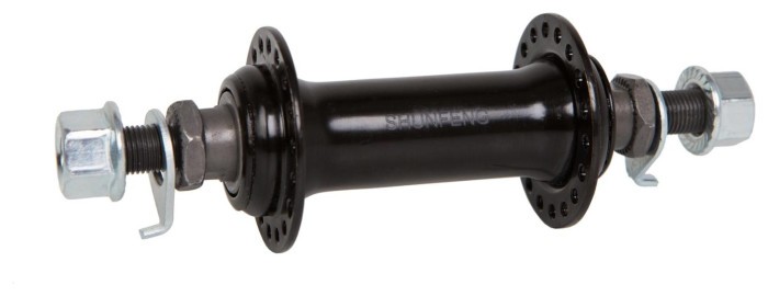 Втулка передняя Сталь Vbr 36H 14G под гайку OLD - 100мм ось - 10мм черный SHUNFENG SF-HB03F