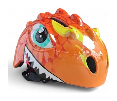 Детский защитный шлем Dino Rider для роликов, велосипеда, самоката и скейта CL-KL-02