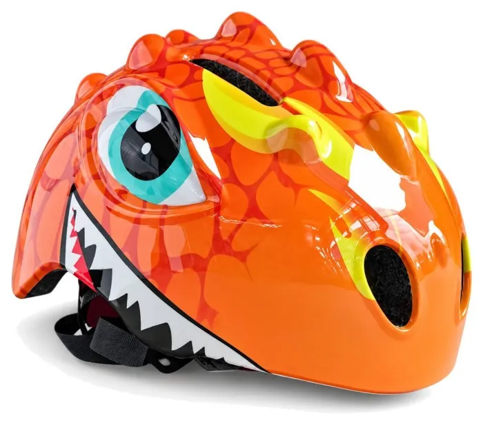 Детский защитный шлем Dino Rider для роликов, велосипеда, самоката и скейта CL-KL-02