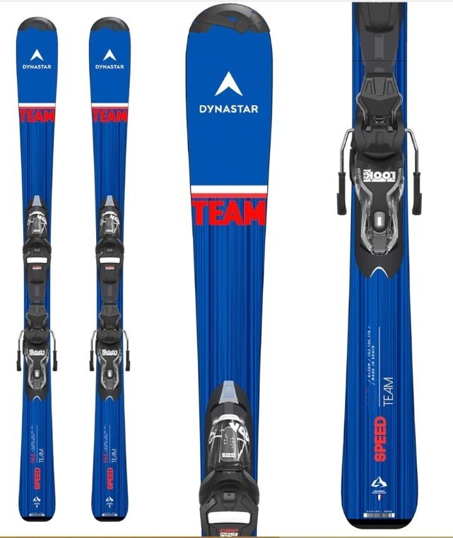 Лежи для подростков (комплект) Dynastar TEAM SPEED+XPRESS 7 GW 150см Blue/black/red (DAJJY02+FCJD050)