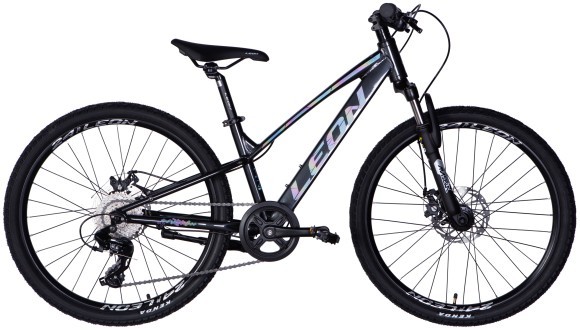 Велосипед AL 24" Leon JUNIOR DD CS рама-12" черный 2025